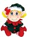 Toys : Plush Santas Secret Elf Girl 11"