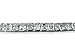 Sterling Silver 18.15 CTW Channel Set Square CZ
