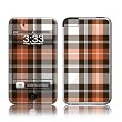 Copper Plaid Design Apple iPod Touch 2G (2nd Gen) / 3G (3rd Gen) Protector Skin Decal Sticker