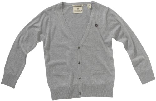 Scotch Shrunk Jungen Hemden/ Freizeit basic cardigan - 11440760503, Gr. 128 (8), Grau (970 Preisvergleich
