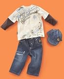 Akademiks Baby Boy High Crown Slider Set