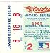 1969 World Series Game 2 Lower Reserved Ticket Stub Section 8 Row 18 Seat 8 - MLB Baseball Tickets