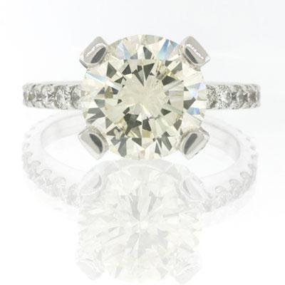 4.88ct Round Brilliant Cut Diamond Engagement Anniversary Ring