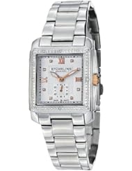 Stuhrling Original Womens 402.12112 Symphony Regent Lady Regency Square Swiss Quartz Swarovski Crystal Watch