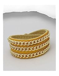 Leather Bracelet In White Base