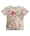 Wild Flower & Rhinestone Prewashed Womens short sleeve fashion t-shirt in Khaki