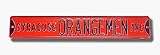 Steel Street Sign: SYRACUSE ORANGEMEN AVE