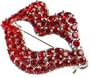 Ruby Lip (Dali) Rhinestone Pin