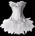 Burlesque Corset And Petticoat, White, Moulin Rouge costume S