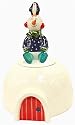 Department 56 Snowman & Penguin Igloo Cookie Jar #92041