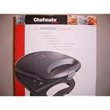 Chefmate 2-Slice Nonstick Sandwich Maker