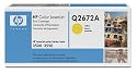 HP Original Q2672A Laserjet Toner Cartridge Yellow