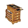 Oak Magazine Cabinet Table
