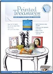 Printed Treasures Printer Fabric Sheets Peel & Stick 3/Pkg