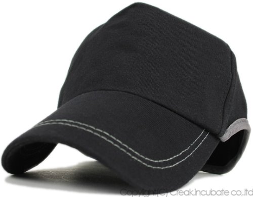 ラウンド　スウェットCAP BIGWATCH　ブラック（黒）　ＣＰＲ-03　【大きいサイズ】【帽子】【スポーツキャップ】【ランニングキャップ】【ジョギング】