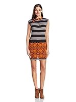 Purple Jam Vestido (Naranja / Gris / Negro)