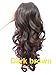 LOLI(TM)Long Wavy Curly Ponytail Pony Wig Hair Piece Extensions Dark Brown