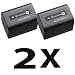 2Pcs Original Sony NP-FV70 Rechargeable Battery Pack (2060mAh, 8.4V) For Sony HDR-TD10, HXR-MC50U, NEX-VG10, NEX-VG20 Camcorder