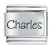 Name Charles Italian Charms Bracelet Link