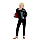  - Adult Sandy's Deluxe Leather Jacket - Black