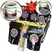 Jos Fauxtographee Realistic - An Air Force Plane Done in Brown and Chrome Embossed and Layered a Colorful Neon Green Sky - Coffee Gift Baskets - Coffee Gift Basket