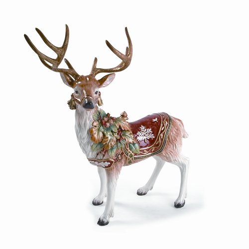 Fitz and Floyd Holiday Solstice Deer Centerpiece