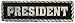 Hot Leathers President Pin