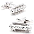 Silver Hot Dog Cufflinks