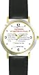All of THE 7 HABITS #1 (English Text) - DELUXE TWO-TONE WATCH from THE 7 HABITS - WATCH COLLECTION BY WATCHBUDDY&reg; - Arabic Numbers - Black Leather Strap-Size-Women's Size-Small