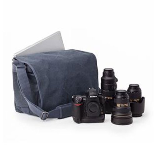 Think Tank Retrospective 40 Shoulder Bag, Blue Slate Cotton Canvas On Sale