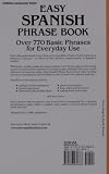 Easy Spanish Phrase Book: Over 770 Basic Phrases for Everyday Use (Dover Easy Phrase) (Spanish and English Edition)