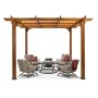 Outdoor GreatRoom Sierra 10 x 10-ft. Douglas Fir Pergola Color - Redwood