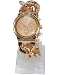 Unisex Luxury Quartz Analog Super Sports Watch Wristwatch Stainless Steel Top New Bronze