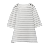 Petit Bateau - 67941 - MONKEY - Robe - fille - blanc casse / argent - 12mois -