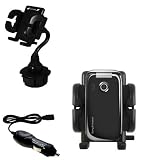 Sony Ericsson z610i Auto Cup Holder with Car Charger - Uses Gomadic TipExchange