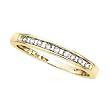10K Yellow Gold 0.09 ct. Diamond Channel Set Anniversary Ring