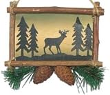 Deer Wooden Sign Ornament, 5-inch