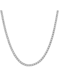 14 Karat White Gold 2.4-mm Love Chain (18 Inch)