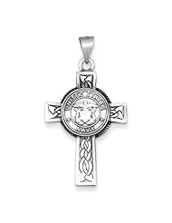 Sterling Silver Us Navy Cross Pendant