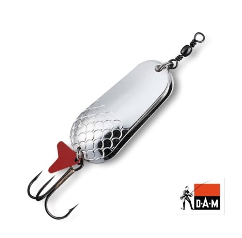DAM Effzett Twin Doppelblatt Blinker silber- silber 60g