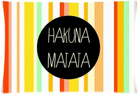Honey Pillowcase Hakuna Matata Standard 20x30 Inch Pillow Cover One Side