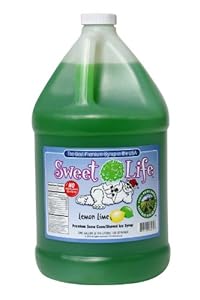 Great Northern Sweet Life Premium Lemon Lime Snow Cone And Shaved Ice Syrup 1 Gallon