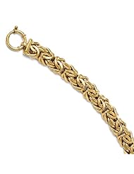 14k Yellow gold Leslies Polished Fancy Link Bracelet
