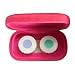 PINK CONTACT LENSE CARRYING CASE W/INTERIOR MIRROR