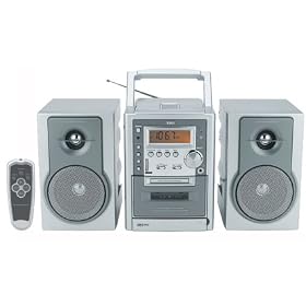 Portable Cd Player with Am/fm Digital Tuning Stereo Radio, Cassette Player/recorder, Detachable Speakers & Remote Control