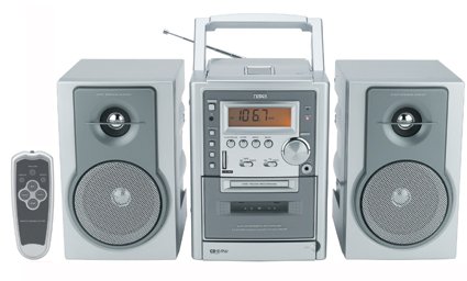 Portable Cd Player with Am/fm Digital Tuning Stereo Radio, Cassette Player/recorder, Detachable Speakers & Remote Control
