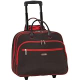 baggallini Carry On Rolling Tote: Espresso/Tomato Women