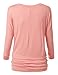 URBANCLEO Womens Dolman Top 3/4 Sleeves Boat Neck Tee (PLUS Size Available)