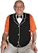 Frenchie Mini Couture Men's Waterproof Adult Bib, Black Tuxedo
