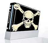 Crossbone Decorative Protector Skin Decal Sticker for Nintendo Wii Console